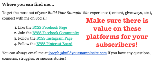 Welcome Email